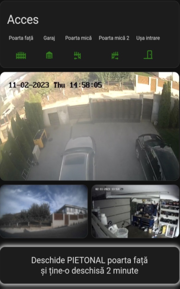 aplicatia mobila - camere video integrate in control acces